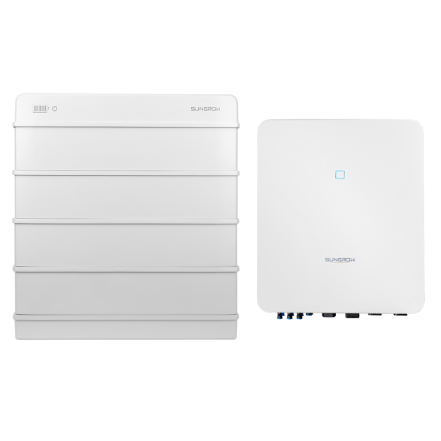 Sungrow SBR128 V13.2 (4x SBR V13.2 + Batteriesteuergerät) + SH20T-V11 HV-Speichersystem, 12,8 kWh