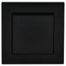 Jung Serie A Komplett-Set Schwarz: 506U Wippschalter Universal + A590SW Wippe + A5581BFSW 1-fach Rahmen