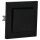 Jung Serie A Komplett-Set Schwarz: 506U Wippschalter Universal + A590SW Wippe + A5581BFSW 1-fach Rahmen
