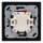 Jung Serie A Komplett-Set Schwarz: 506U Wippschalter Universal + A590SW Wippe + A5581BFSW 1-fach Rahmen