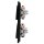 Jung Serie A Komplett-Set Schwarz: 2x 506U Wippschalter Universal + 2x A590SW Wippe + A5582BFSW 2-fach Rahmen
