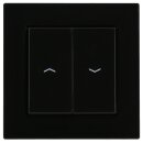 Jung Jalousieschalter Set Schwarz Serie A mit AC581SW...