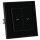 Jung Jalousieschalter Set Schwarz Serie A mit AC581SW Rahmen 1fach + 509VU Jalousie-Wippschalter + A595PSW Wippe f. Jalousie-Schalter/-Taster (Duroplast)