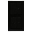 Jung Jalousieschalter Set Schwarz Serie A mit AC582SW...