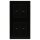 Jung Jalousieschalter Set Schwarz Serie A mit AC582SW Rahmen 2fach + 2x 509VU Jalousie-Wippschalter + 2x A595PSW Wippe f. Jalousie-Schalter/-Taster (Duroplast)