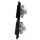 Jung Jalousieschalter Set Schwarz Serie A mit AC582SW Rahmen 2fach + 2x 509VU Jalousie-Wippschalter + 2x A595PSW Wippe f. Jalousie-Schalter/-Taster (Duroplast)