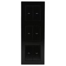Jung Jalousieschalter Set Schwarz Serie A mit AC583SW...