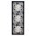 Jung Jalousieschalter Set Schwarz Serie A mit AC583SW Rahmen 3fach + 3x 509VU Jalousie-Wippschalter + 3x A595PSW Wippe f. Jalousie-Schalter/-Taster (Duroplast)