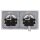 Jung SCHUKO Set Alpinweiß Serie A AS582WW Rahmen 2-fach + 2x A1520WW SCHUKO® Steckdose