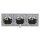 Jung SCHUKO Set Alpinweiß Serie A AS583WW Rahmen 3-fach + 3x A1520WW SCHUKO® Steckdose