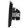 Jung Serie A Komplett-Set Schwarz: A1520SW SCHUKO Steckdose + A5581BFSW 1-fach Rahmen