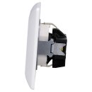 Jung SCHUKO Set Alpinweiß Serie A AS581WW Rahmen 1-fach + A1520KIWW SCHUKO® Steckdose mit Berührungsschutz