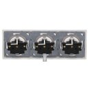 Jung SCHUKO Set Alpinweiß Serie A AS583WW Rahmen 3-fach + 3x A1520KIWW SCHUKO® Steckdose mit Berührungsschutz