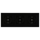 Jung Serie A Komplett-Set Schwarz: 3x A1520KISW SCHUKO...