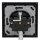 Jung Schuko Set Schwarz Serie A AC581SW Rahmen 1-fach + A1520KLSW SCHUKO® Steckdose mit Klappdeckel
