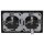 Jung Schuko Set Schwarz Serie A AC582SW Rahmen 2-fach + 2x A1520KLSW SCHUKO® Steckdose mit Klappdeckel