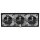 Jung Schuko Set Schwarz Serie A AC583SW Rahmen 3-fach + 3x A1520KLSW SCHUKO® Steckdose mit Klappdeckel
