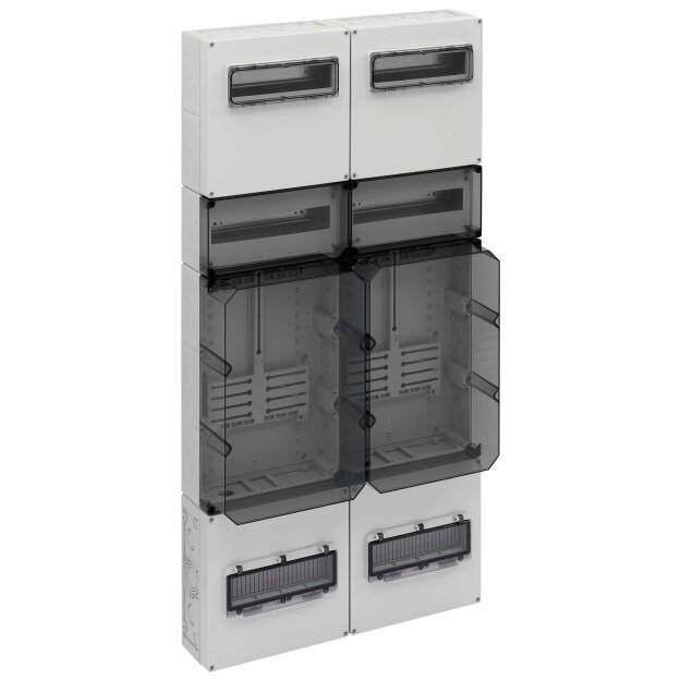 Spelsberg 75923001 Zählerverteilung Schutzart IP54/IP65 Schlagfestigkeit IK08 Schutzklasse II Bemessungsisolationsspannung 400V AC halogenfrei ZVi 12060-S