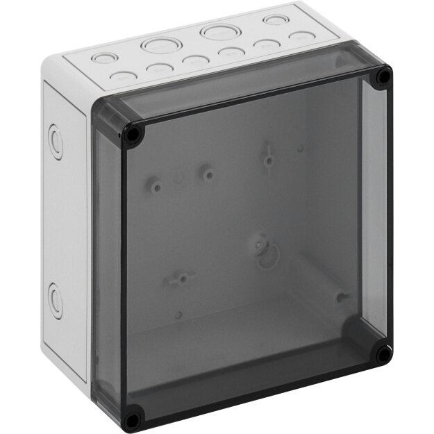 Spelsberg 13750785 Leergehäuse Schutzart IP66 Schlagfestigkeit IK08 Schutzklasse II Ui 690V AC Bemessungsisolationsspannung 1000V DC halogenfrei TK PC 1818-11-tm PV