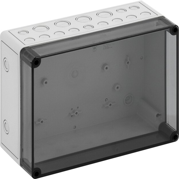 Spelsberg 13750885 Leergehäuse Schutzart IP66 Schlagfestigkeit IK08 Schutzklasse II Ui 690V AC Bemessungsisolationsspannung 1000V DC halogenfrei TK PC 2518-11-tm PV