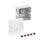 Spelsberg 80412001 Abzweigkasten Schutzart IP66 max. Leiterquerschnitt 4² Schlagfestigkeit IK07 Schutzklasse II Ui 400V AC Ui 400V DC DLG VDE halogenfrei Abox 040-4²/w