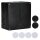 Spelsberg 49141005 Abzweigkasten schwarz Schutzart IP65 max. Leiterquerschnitt 6² Schlagfestigkeit IK08 Schutzklasse II Bemessungsspannung 400V AC halogenfrei Abox-i 100-ÜSS/sw