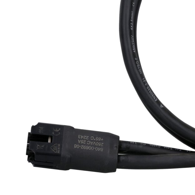 Produktbild von 2 M M25 AC-Kabel Für Micro-Wechselrichter – Wasserdicht, 450/750 V, Für 600 W & 1400 W Grid-Tie-Wechselrichter – Sichere Verbindung (schwarz)