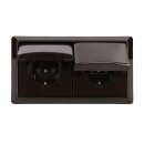 Busch-Jaeger Allwetter 44 Set: 2x SCHUKO Steckdose mit...
