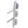 Busch-Jaeger Allwetter 44 Set: 2x SCHUKO Steckdose mit Klappdeckel 20 EUGK-34-101 + Wippschalter-Einsatz 2000/6 US + Wippe 2106-34 + 3-fach Rahmen 2103-34, Alusilber