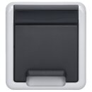 Gira 445035 SCHUKO-Steckdose Klappdeckel (Gehäuseoberteil) + BSF (OT) WG AP Grau