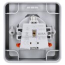 Gira 445035 SCHUKO-Steckdose Klappdeckel (Gehäuseoberteil) + BSF (OT) WG AP Grau