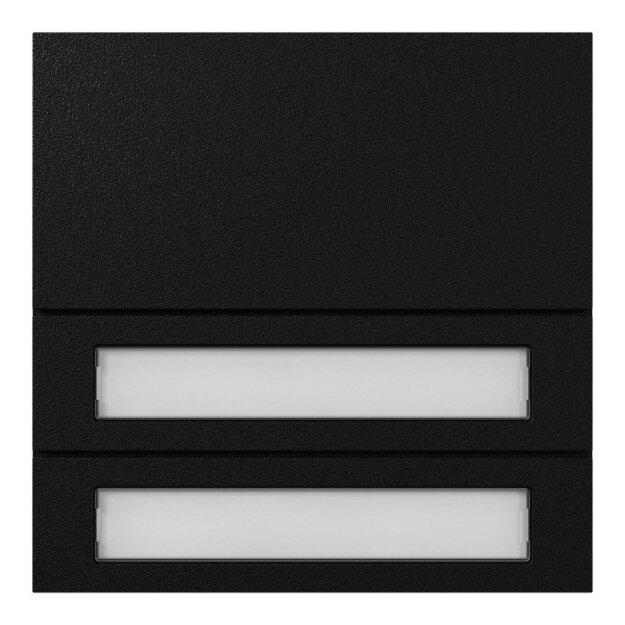 Gira 5532925 Ruftastenmodul 2f System 106 Schwarz m
