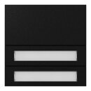 Gira 5532925 Ruftastenmodul 2f System 106 Schwarz m