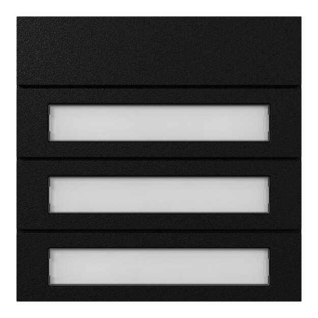 Gira 5533925 Ruftastenmodul 3f System 106 Schwarz m