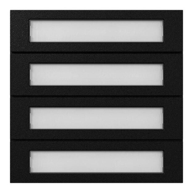 Gira 5534925 Ruftastenmodul 4f System 106 Schwarz m