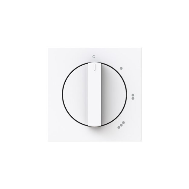 Busch-Jaeger 2542 DR/01-44G Zentralscheibe mit Drehgriff mit Aufdruck "0..3" Studioweiß Art Linear 2CKA001710A4149
