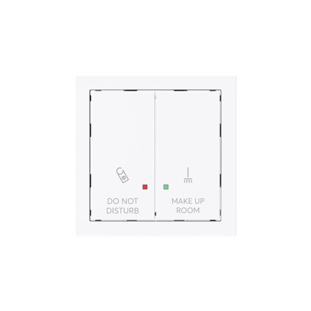 Busch-Jaeger 2058-24-44G Wippe 2-fach mit Bedruckung DO NOT DISTURB / MAKE UP ROOM Studioweiß Art Linear 2CKA001751A3313