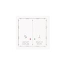 Busch-Jaeger 2058-24-44M Wippe 2-fach mit Bedruckung DO...