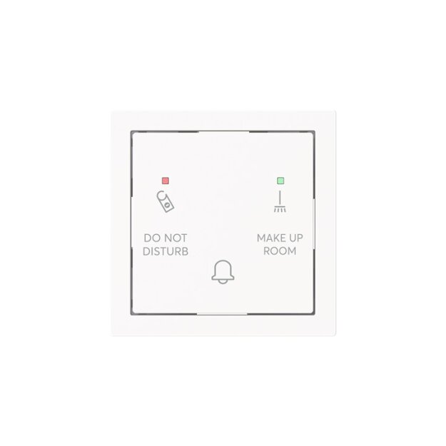 Busch-Jaeger 2059 UC-44M Klingeltaster DND/MUR mit Bedruckung "DND/MUR" Studioweiß Matt Art Linear 2CKA001751A3322