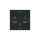 Busch-Jaeger 2059 UC-45M Klingeltaster DND/MUR mit Bedruckung "DND/MUR" Schwarz Matt Art Linear 2CKA001751A3324