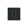 Busch-Jaeger 2570-30-45M Wippe für Elektroniktaster 3-fach Schwarz Matt Art Linear 2CKA001751A3332