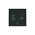 Busch-Jaeger 2029 UC-45M Klingeltaster DND/MUR Flureinheit 230V Schwarz Matt Art Linear 2CKA001751A3408