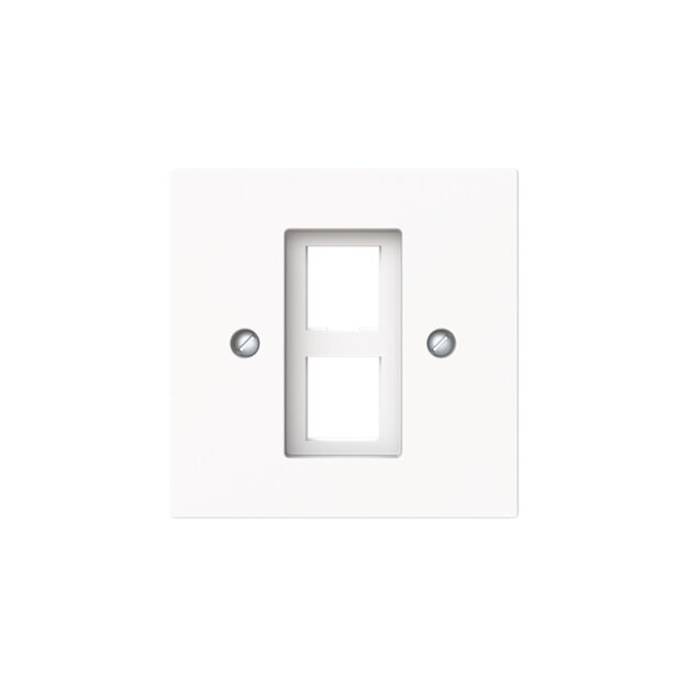 Busch-Jaeger 2561-02-44M Zentralscheibe mit Tragring Modular-Jack Studioweiß Matt Art Linear 2CKA001753A9927