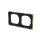 Busch-Jaeger 1722-453M Rahmen 2-fach mit Dekorring Schwarz Matt Art Linear 2CKA001754A4909