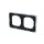 Busch-Jaeger 1722-456M Rahmen 2-fach mit Dekorring Schwarz Matt Art Linear 2CKA001754A4910