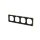 Busch-Jaeger 1724-453M Rahmen 4-fach mit Dekorring Schwarz Matt Art Linear 2CKA001754A4921