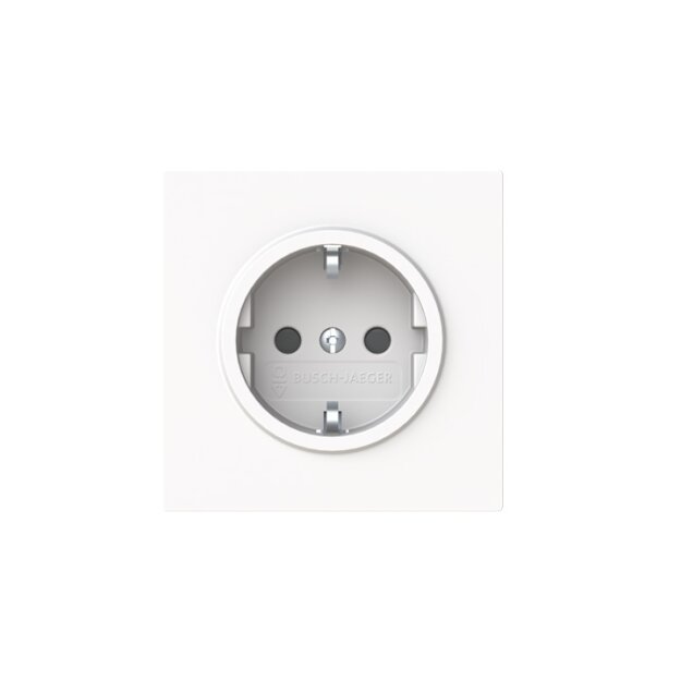 Busch-Jaeger 20 EUCRB-44M SCHUKO® Steckdose Safety+ Studioweiß Matt Art Linear 2CKA002013A5498