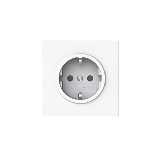 Busch-Jaeger 23 EUCB-44G SCHUKO® Steckdose Safety+ Studioweiß Art Linear 2CKA002013A5505