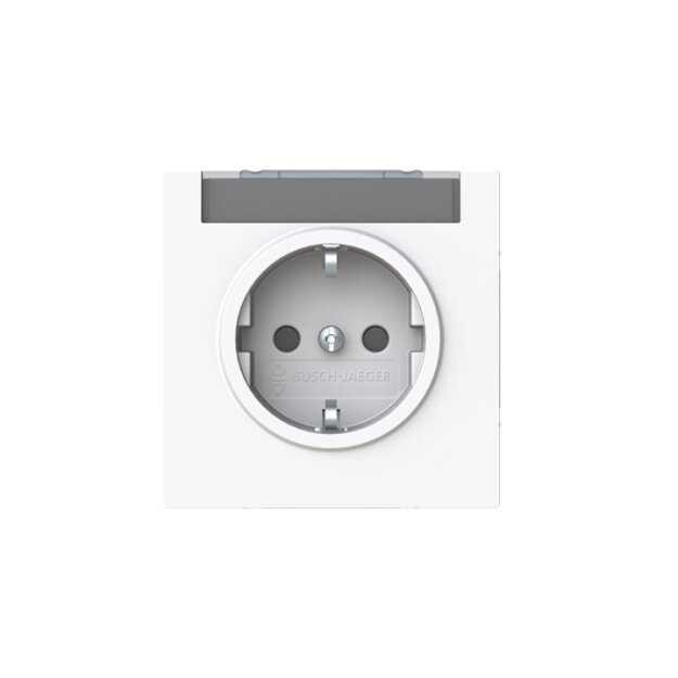 Busch-Jaeger 20 EUCNB-44G SCHUKO® Steckdose Safety+, Studioweiß Art Linear2CKA002013A5509