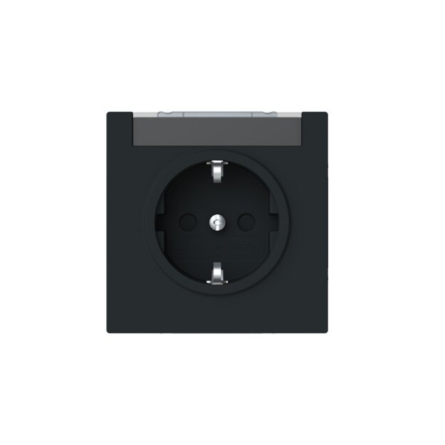 Busch-Jaeger 20 EUCNB-45M SCHUKO® Steckdose Safety+ Schwarz Matt Art Linear 2CKA002013A5512